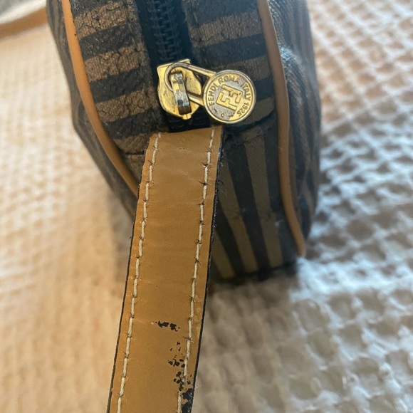 Fendi Vintage Pequin Stripe Round Crossbody Bag with Dust Bag - Picture 9 of 13
